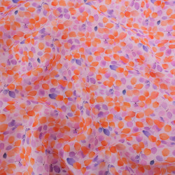 Popeline de Coton Mila Olga Orchidée - Maison Klem