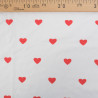 Tissu Jersey de Coton Mini Cœurs Rouges - Maison Klem