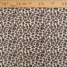Tissu Jersey de Coton Mini Léopard Fond Beige - Maison Klem