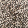 Tissu Jersey de Coton Mini Léopard Fond Beige - Maison Klem