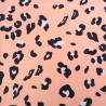 Tissu Jersey de Coton Léopard Rose - Maison klem