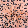 Tissu Jersey de Coton Léopard Rose - Maison Klem