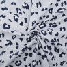 Tissu Jersey de Coton Léopard Gris Perle - Maison Klem