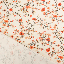 Tissu Jersey de Coton Blossom Ecru - Maison Klem