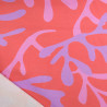 Tissu Jersey de Coton Coraux Corail et Mauve - Maison Klem