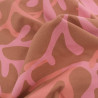 Tissu Jersey de Coton Coraux Coffee et Rose - Maison Klem