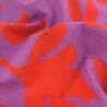 Tissu Jersey de Coton Mona Violine et Rouge - Maison Klem