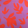 Tissu Jersey de Coton Mona Violine et Rouge - Maison Klem