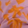 Tissu Jersey de Coton Mona Mauve et Ocre - Maison Klem