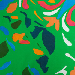 Tissu Jersey de Coton Olga Vert - Maison Klem