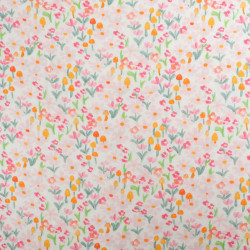 Viscose Impression Digitale Mini Fleurs Roses - Maison Klem