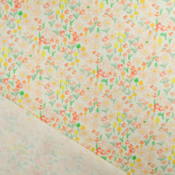 Viscose Impression Digitale Mini Fleurs Jaunes - Maison klem