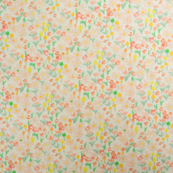Viscose Impression Digitale Mini Fleurs Jaunes - Maison klem