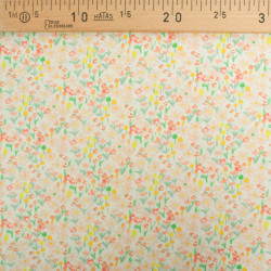 Viscose Impression Digitale Mini Fleurs Jaunes - Maison klem