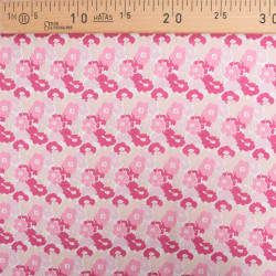 Viscose Impression Digitale Fleuri Nuances Roses - Maison Klem