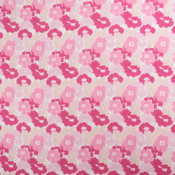 Viscose Impression Digitale Fleuri Nuances Roses - Maison Klem