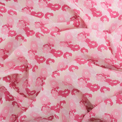 Viscose Impression Digitale Fleuri Nuances Roses - Maison Klem