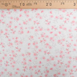 Viscose Impression Digitale Fleurs Roses Vintages - Maison Klem