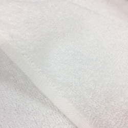 White Cotton Terry Fabric - Maison Klem