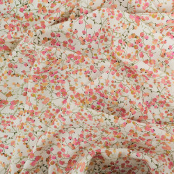 Viscose Impression Digitale Petites Baies Roses - Maison Klem