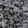 Viscose Impression Digitale Floral Cachemire Noir - Maison Klem