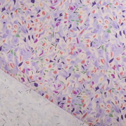 Viscose Impression Digitale Motif Abstrait Lavande - Maison Klem