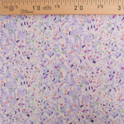 Viscose Impression Digitale Motif Abstrait Lavande - Maison Klem