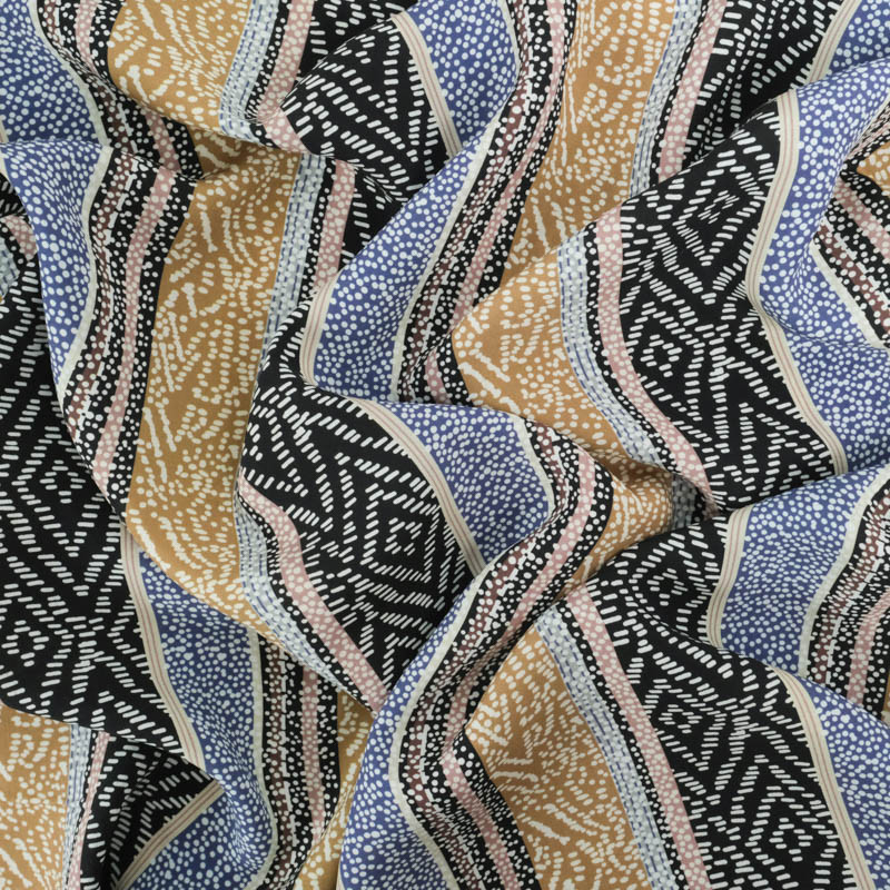 Viscose Impression Digitale Ethnique - Maison Klem