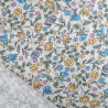 Viscose Impression Digitale Jardin Anglais Bleu - Maison klem