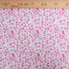 Viscose Impression Digitale Fleurs Paint Framboise - Maison klem
