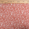 Viscose Impression Digitale Fleurs Paint Terracotta - Maison klem