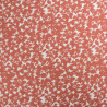 Viscose Impression Digitale Fleurs Paint Terracotta - Maison klem