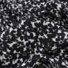 Viscose Impression Digitale Fleurs Paint Noir - Maison Klem