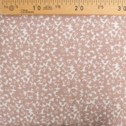 Viscose Impression Digitale Fleurs Paint Taupe - Maison Klem