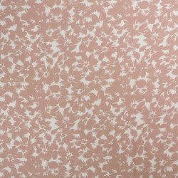 Viscose Impression Digitale Fleurs Paint Taupe - Maison Klem