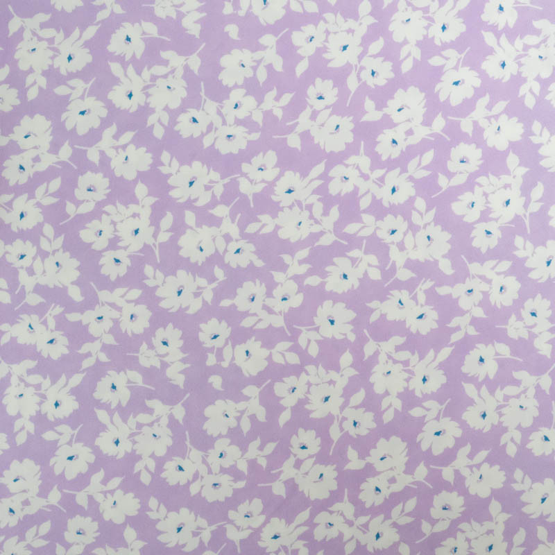 Viscose Impression Digitale Lilas Lisa - Maison Klem