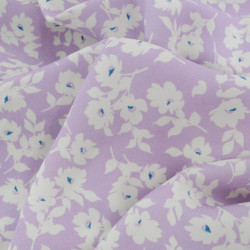 Viscose Impression Digitale Lilas Lisa - Maison Klem