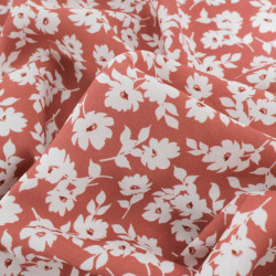 Viscose Impression Digitale Marsala Lisa - Maison Klem