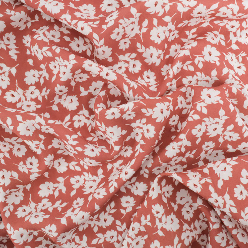 Viscose Impression Digitale Marsala Lisa - Maison Klem