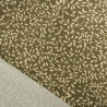 Viscose Impression Digitale Petit Feuillage Kaki - Maison Klem