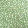 Viscose Impression Digitale Fleurs Paint Vert Prairie - Maison Klem