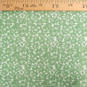 Viscose Impression Digitale Fleurs Paint Vert Prairie - Maison Klem