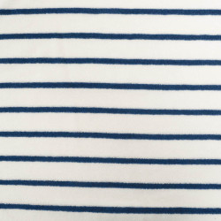 Jersey Mini Eponge à Rayures Bleu Marine - Maison Klem