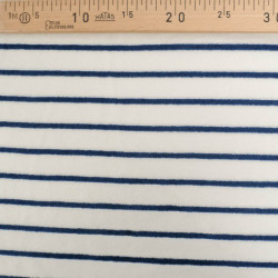 Jersey Mini Eponge à Rayures Bleu Marine - Maison Klem