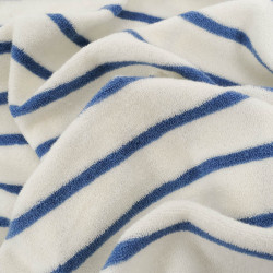 Jersey Mini Eponge à Rayures Bleues - Maison Klem