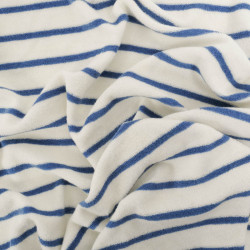 Jersey Mini Eponge à Rayures Bleues - Maison Klem