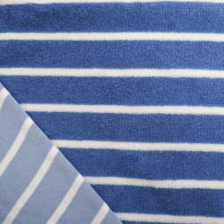 Jersey Mini Eponge à Rayures Bleues - Maison Klem