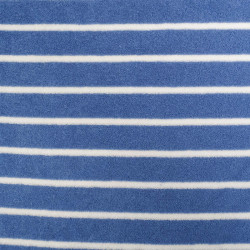 Jersey Mini Eponge Bleu à Rayures Ecrues - Maison Klem