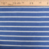 Jersey Mini Eponge Bleu à Rayures Ecrues - Maison Klem