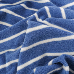 Jersey Mini Eponge à Rayures Bleues - Maison Klem